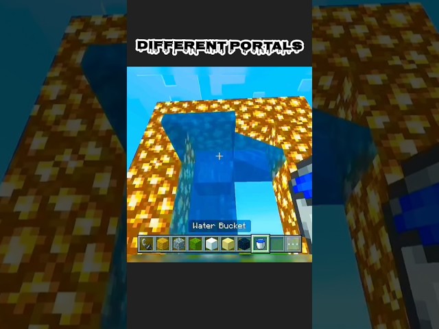 different portals #minecraft #shorts