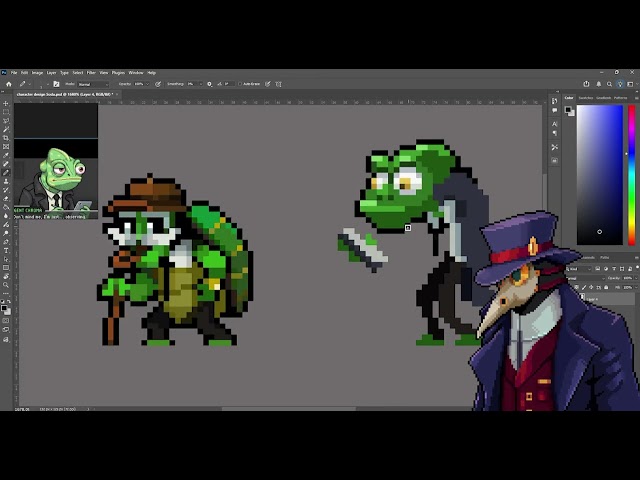 Designing a CHAMELEON in Pixel Art (Step by Step)