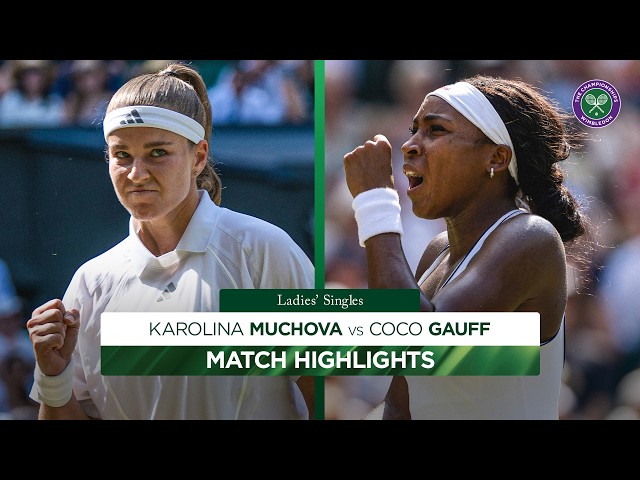 An UNFORGETTABLE semi-final! 🤩 | Karolina Muchova v Coco Gauff | Highlights | Wimbledon 2026
