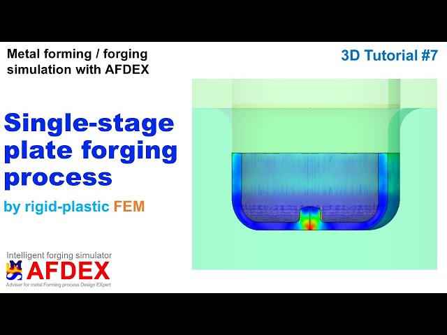 Plate Forging Process Simulation | #AFDEX 3D