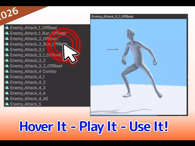 Animation Hover Preview Trailer - Preview With Your Mouse - Unity Asset Store