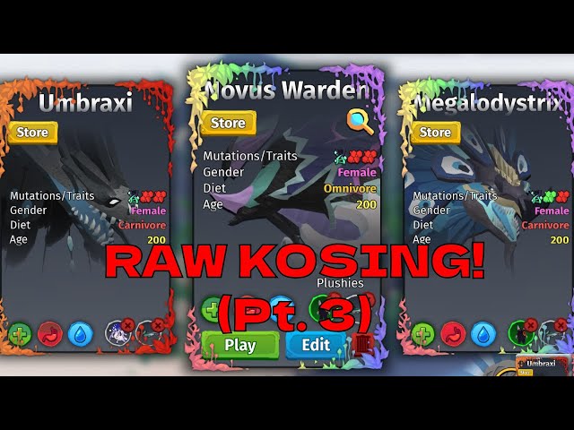 30+ MORE Minutes of Raw, Unedited Kosing in Creatures of Sonaria! (with input overlay)