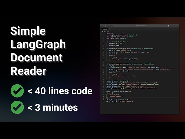 LangGraph for Beginners | Talking with your PDF