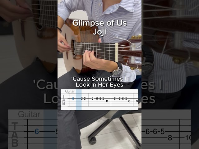 Part 1 - Glimpse of Us by Joji #guitartutorial #guitarcover #beginner #guitartabs
