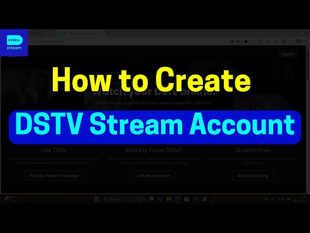 How to Create DSTV Stream account (Step by Step)