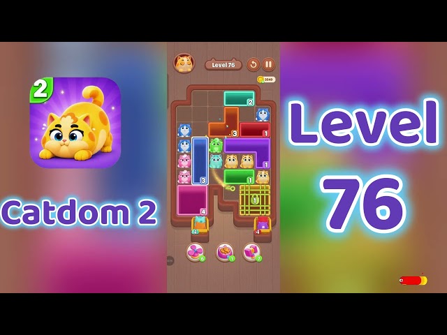 Catdom 2 Level 76 walkthrough 🐱 | SolutionGuruji