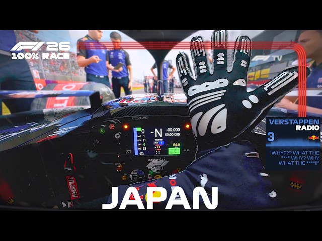 ULTRA REALISTIC F1 2026 - Max Verstappen Red Bull Japan GP 100% Race