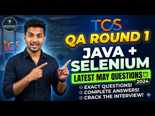 The Exact Java Selenium Questions TCS is Asking This Month! Don’t Fail Interview! Watch This First