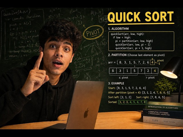 Quick Sort Algorithm Explained – Visual Guide (DSA)