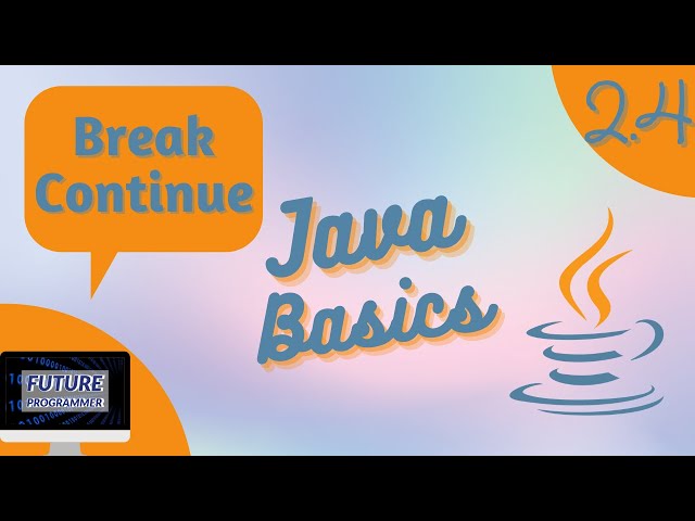 Break and Continue in Java - Java Basics 2.4