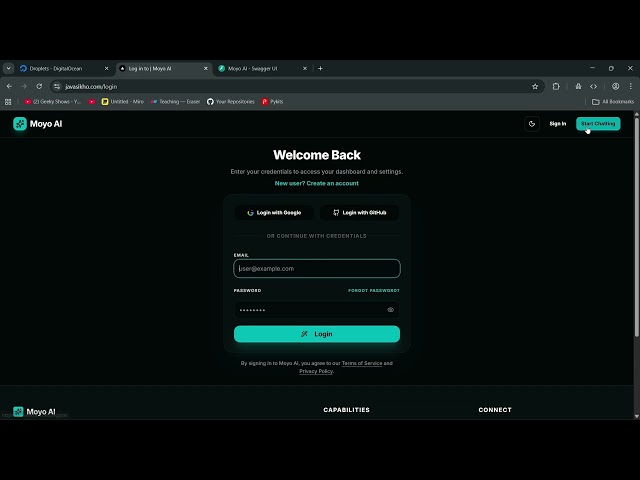 FastAPI NextJS Starterkit Features
