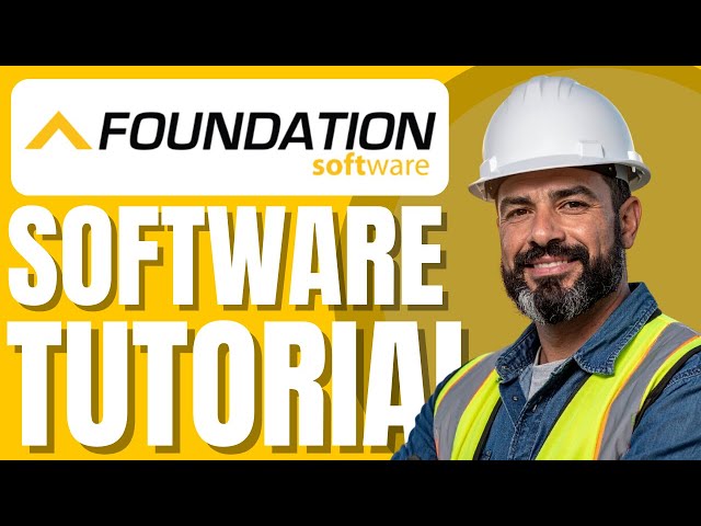 FOUNDATION Software Training | Construction Accounting Software Tutorial