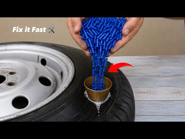 Tire fitting is now useless! Just one dowel per wheel