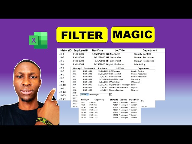 How to Use the FILTER Function in Excel | Filter Data Instantly (Step-by-Step Tutorial)