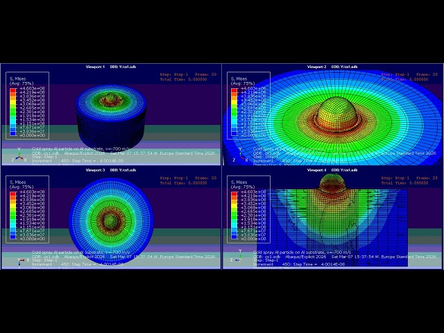 Python Script for FEA of cold spray deposition process