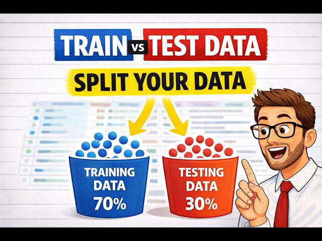 Train vs Test Data Explained | How to Split Dataset in Machine Learning