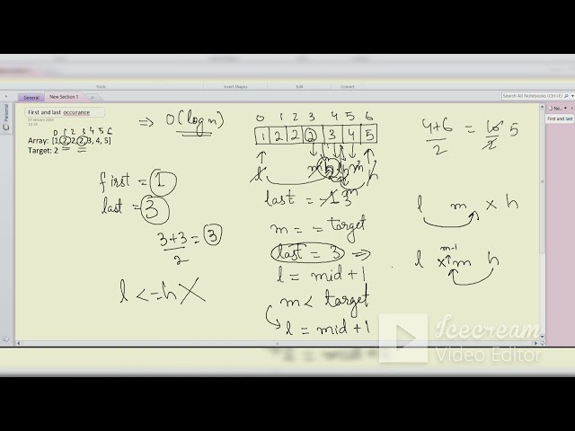 Find First and Last Occurance in Sorted Array