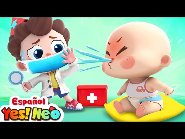 Diez Bebecitos se Sienten Mal | Yes! Neo | Canciones Infantiles | BabyBus en Español