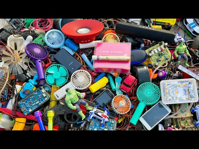 Breaking open broken high power dc big motor and scrap electronics | Abir Maker 