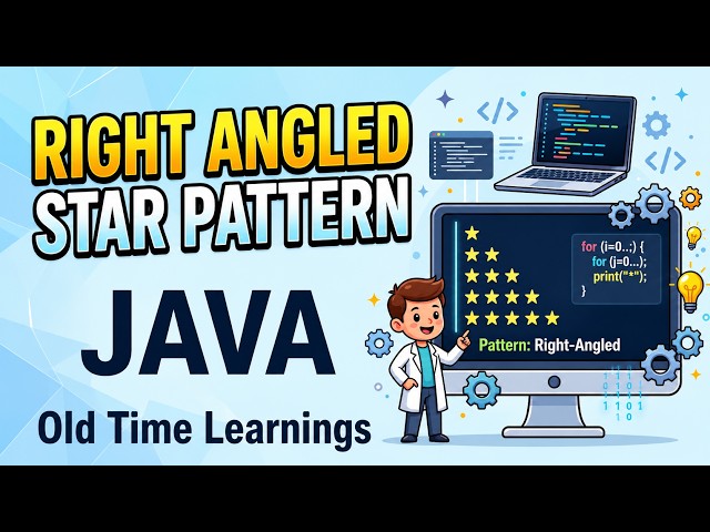 Right Angled Star Pattern | Java Pattern Program