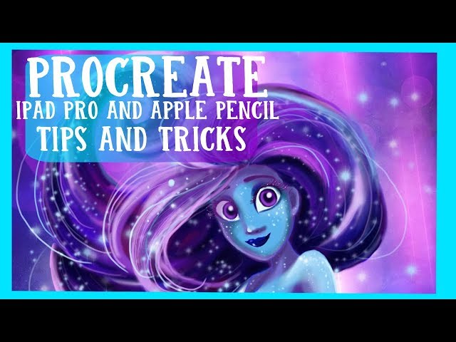 How I Use PROCREATE App - Drawing a GALAXY MERMAID on PROCREATE