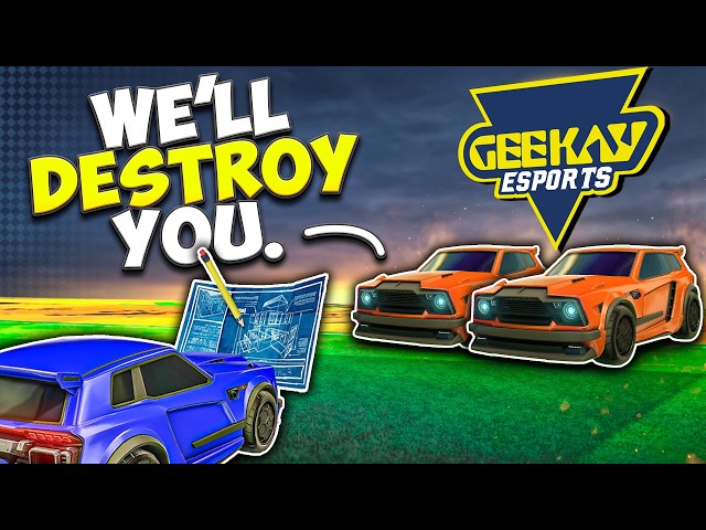A Pro Rocket League team challenged us to BUILD MODE