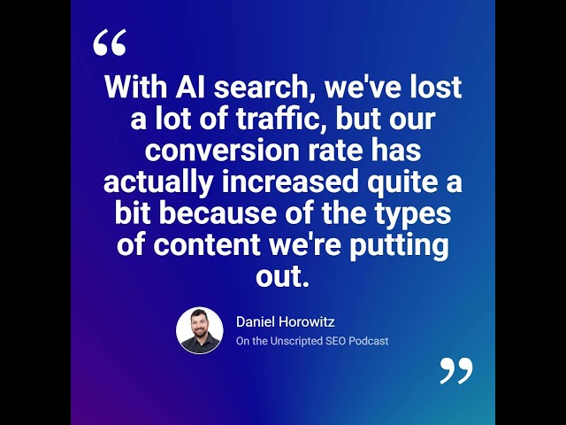 Internal Linking, SME Interviews, and Platform Diversification: Daniel Horowitz's Modern SEO Play...