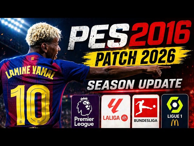 🎮PES 2016 PATCH 2026 PC (nostalgia) | Low & High PC🔥