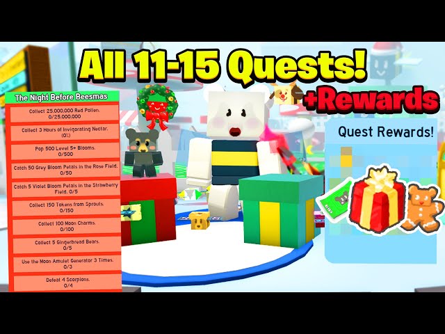ALL New Bee Bear Quests, Rewards & How To Complete FAST! (Bee Swarm Simulator)