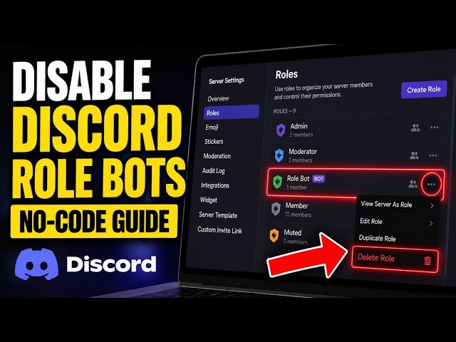 How to disable Discord role bots in no-code automations - Beginner Guide