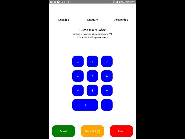 Number Guessing Game | React Native | w/Source Code