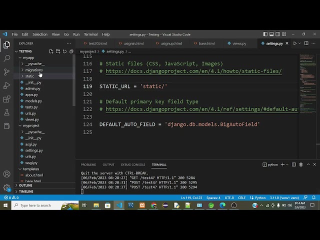 5.Working with Static Files in Django | CSS, JS & Images Explained Step by Step