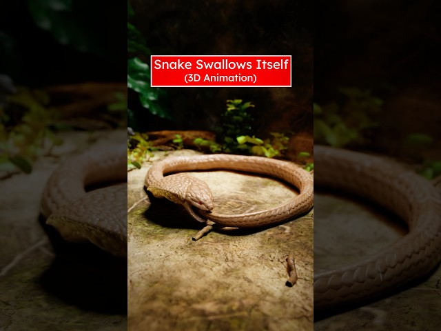 Snake Swallows Itself (3D) by Professor Of How
