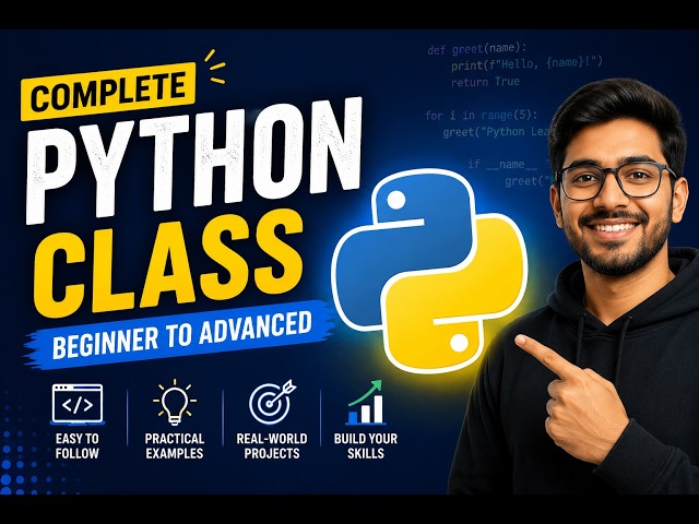 Python Class 1 – Beginner to Advanced 🐍