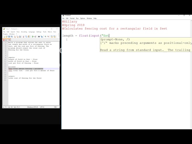 Python basics sample problem