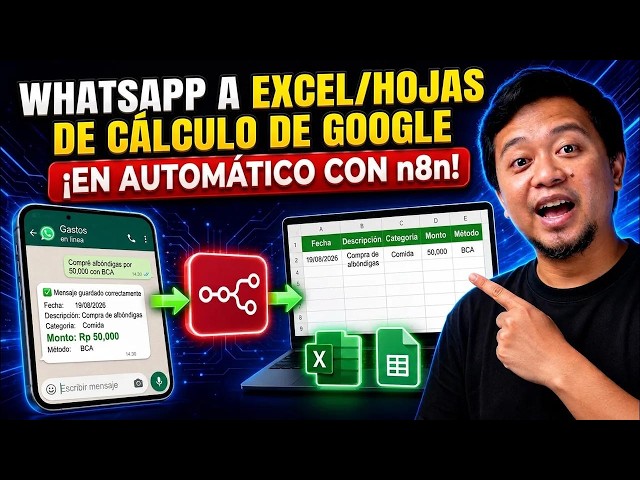 ¡Adiós a la programación! Captura datos de WhatsApp directo en Excel o Google Sheets con n8n