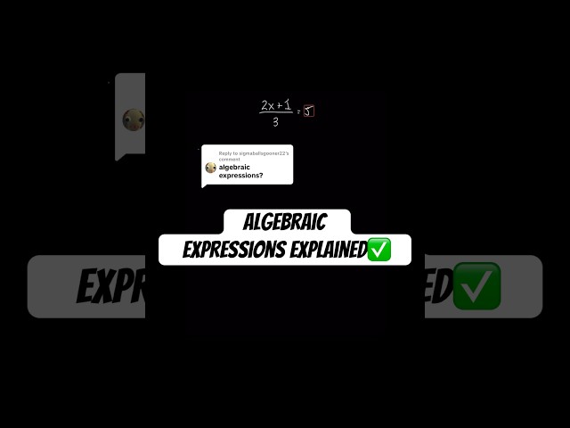 Algebraic expressions step by step example #education #math #mathhelp #algebra