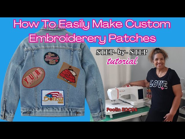 How To Easily Make Custom Embroidery Patches | Step by Step Tutorial 