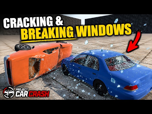 [Project Car Crash] Dynamic Window Cracking & Shattering – Real-Time Softbody Physics (Godot | Jolt)