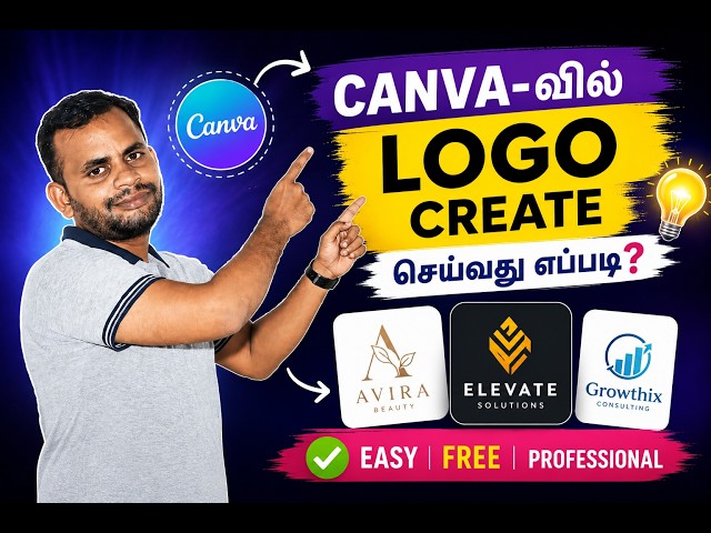 No Need to Know Logo Design! Just Follow This in Canva