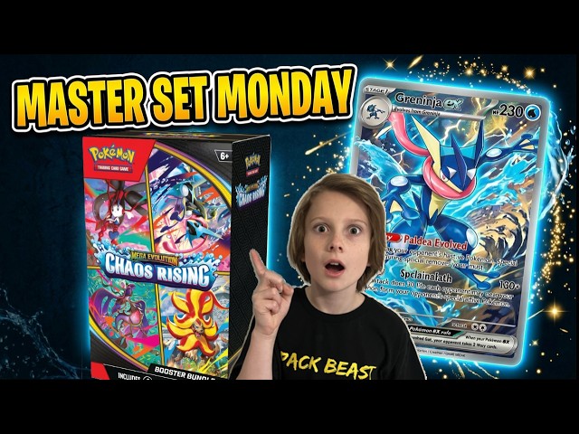 Can We Pull the GRENINJA?! 😱🔥 Chaos Rising Booster Bundle | Master Set Monday
