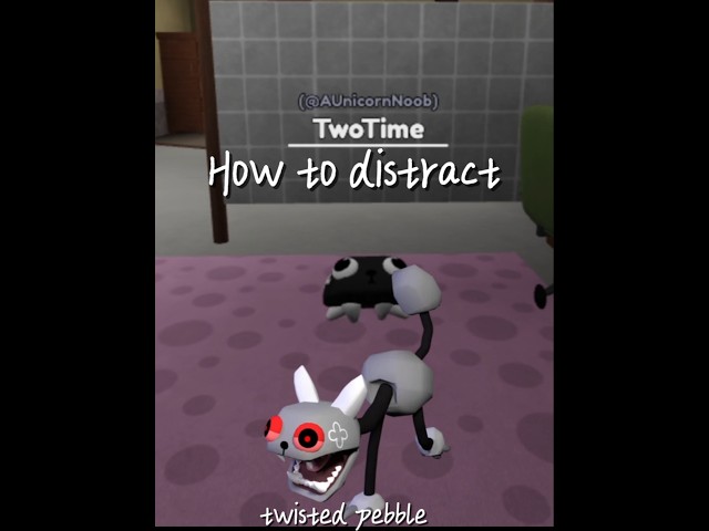 how to distract twisted pebble #dandysworld #pebble #twisted #tutorial #roblox #dw #hello