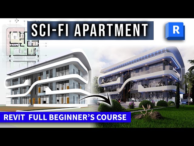 How I Modelled A Sci-Fi Apartment/ Full Revit Tutorial Course