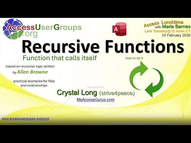 AL: Recursive Functions with Crystal Long