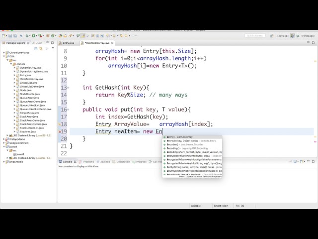 16-  Implement Hash-Table in Java