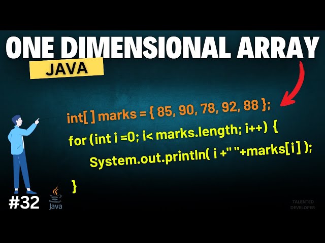 One-Dimensional Arrays in Java | Chapter-32 | Java Tutorial For Beginners