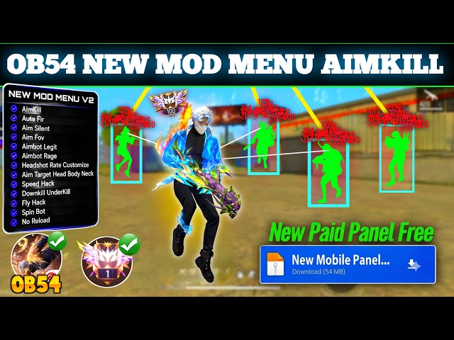 OB54 Free Fire Panel Mobile 🔥 FF Antiban Panel | Free Fire Hack New 😈 FF Injector 2026 | FF Panel