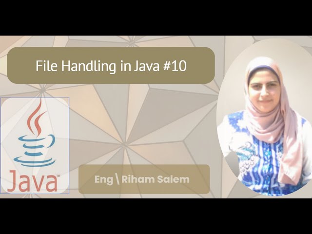 How To Work With Java Files #10 - شرح ملفات الجافا