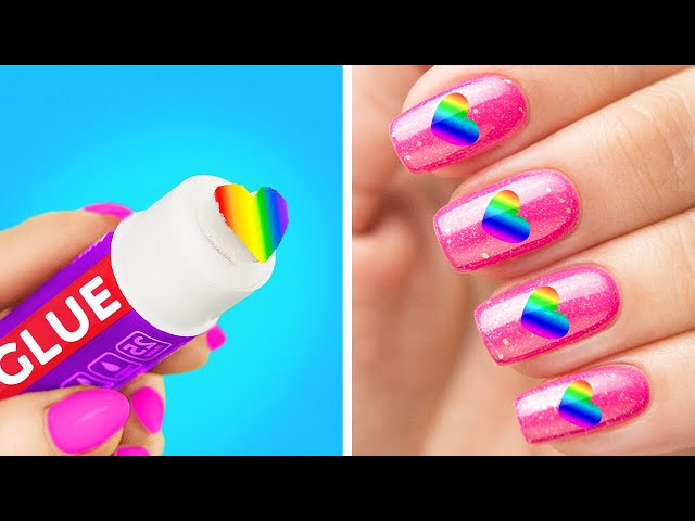 GENIUS NAIL AND MAKEUP HACKS | Awesome 3D Pen and Epoxy Resin Crafts by 123 GO! Series