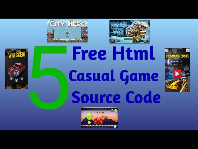 5 Casual games Free source code in HTML5